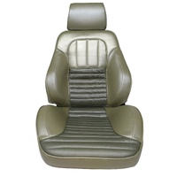 1967 Fairlane 500XL Touring II Assembled Reclining Bucket Seat Upholstery Set - Black