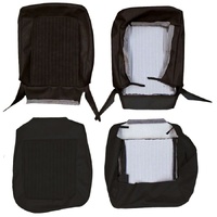 1975-77 Bronco Front Bucket Seat Upholstery Set - Black