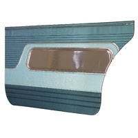 1963 Galaxie 500 4 Door Hardtop/Sedan 3 Tone Rear Door Panels - Turquoise