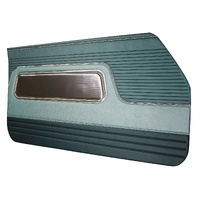 1963 Galaxie 500 4 Door Hardtop/Sedan 3 Tone Front Door Panels - Blue