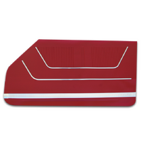 1964 Galaxie 500 2 Door Front Door Panels - Turquoise