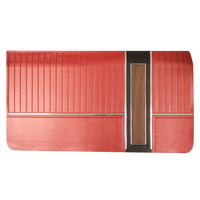 1967 Galaxie 500 2 Door Front Door Panels - Aqua