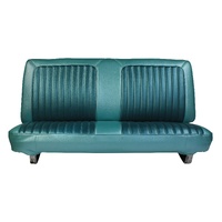 1957-60 Ford Truck Front Bench Seat Upholstery Set (Replacement Design) Black/White