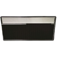 1968-77 Bronco Front Door Panels - Black/Black Carbon Fiber