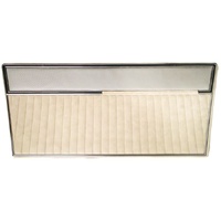 1968-77 Bronco Front Door Panels - Parchment/Silver Carbon Fiber