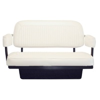 1968-77 Bronco Assembled Rear Jump Seat w/ Storage Compartment - White