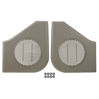 1987-93 Mustang Titanium Gray Door Speaker Grille Set