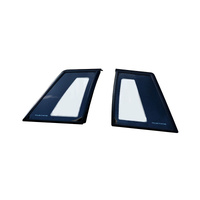 1987-93 Mustang Coupe Quarter Windows w/ Mustang script - Pair
