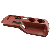1987 - 1993 Mustang Console Cup Holder Panel with USB Socket - Scarlett Red