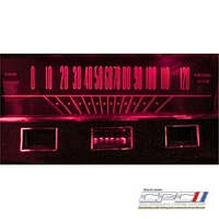 1964.5-1966 Mustang LED Gauge Kit- Red