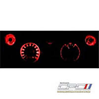 1967-1968 Mustang LED Gauge Kit- Red