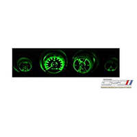 1969-1970 Mustang LED Gauge Kit- Green
