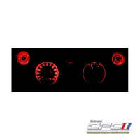 1969-1970 Mustang LED Gauge Kit- Red