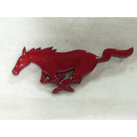 Red Running Grille Horse Emblem