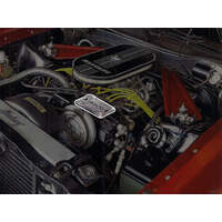 A/C Compressor Cover Plate - Mustang Lettering