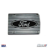 A/C Compressor Cover Plate - Ford Lettering