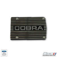 Cobra Matte Finish Open Letter A/C Compressor Cover Plate