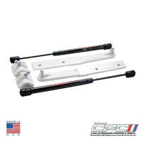 2005-2010 Mustang V6/GT Gas Strut Hood Lift Kit - Performance White