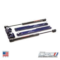 2007-2014 Mustang GT500/2011-2014 Mustang V6/GT Gas Strut Hood Lift Kit - Vista Blue
