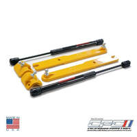 2007-2014 Mustang GT500/2011-2014 Mustang V6/GT Gas Strut Hood Lift Kit - Grabber Orange