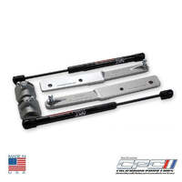 2005-2010 Mustang V6/GT Gas Strut Hood Lift Kit - Brilliant Silver