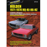 Holden HQ HJ HX HZ Repair Manual 71-78