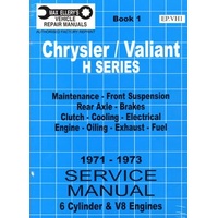 Chrysler / Valiant 1971-1973 VH Service Manual Book 1