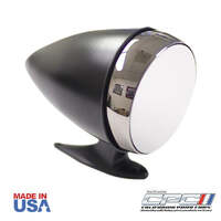 1965-1967 Mustang Bullet Door Mirror - Black Flat