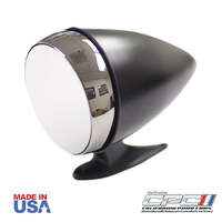 1965-1967 Mustang Bullet Door Mirror - Black Convex