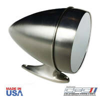 1965-1967 Mustang Bullet Door Mirror - Brushed Flat