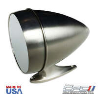 1965-1967 Mustang Bullet Door Mirror - Brushed Convex