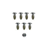 1964 1/2 - 1966 Mustang 7pc Hood Peak Moulding Mounting Hardware
