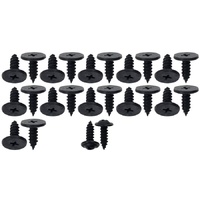 1964 1/2 - 1966 Mustang Coupe 24pc Roofside Weatherstrip Mounting Hardware
