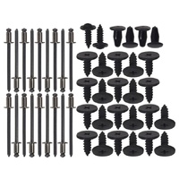 1967 Mustang Fastback 46pc Roofrail Weatherstrip Mounting Hardware