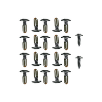 1968 Mustang Coupe 24pc Roofrail Weatherstrip Mounting Hardware