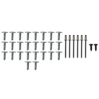 1970 Mustang Coupe 34pc Roofrail Weatherstrip Mounting Hardware
