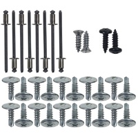 1971 - 1973 Mustang Fastback 32pc Roofrail Weatherstrip Mounting Hardware