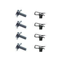 1970 Mustang 8pc Hood Twist Lock Catches On Extension Hardware