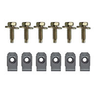 1970 - 1973 Mustang 12pc Hood Twist Lock Extensions Mounting Hardware