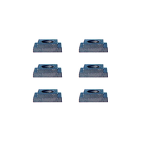 1968 -1970 Mustang 6pc Hood Hinge Nuts (in fender aprons)