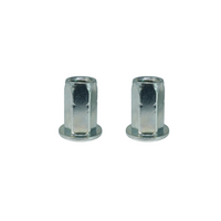 1965 - 1970 Mustang 2pc Power Steering Cylinder Bracket Rivet Nuts Hardware