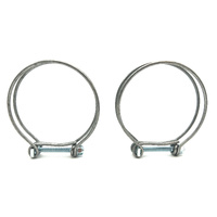 1964 1/2 - 1970 Mustang 2pc Fuel Tank Filler Neck Clamps Clamps