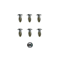1967 - 1968 Mustang 6pc Hood Molding Mounting Hardware