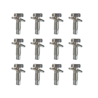 1968 Mustang 12pc Fender Tops Only Mounting Hardware (RBW Logo)