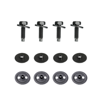 1969 - 1970 Mustang 12pc Door Glass to Channel Mounting Hardware for Bolt-In Glass