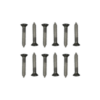 1967 - 1968 Mustang 12pc Speaker Grills to Door Mounting Hardware