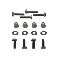 1967 Mustang Fastback 16pc Seat Rear Fixed Upper Anchors Mounting Hardware