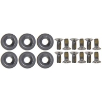 1964 1/2 - 1973 Mustang 12pc Door Latch Reinforcements Mounting Hardware