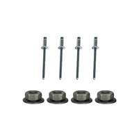 1971 - 1973 Mustang Convertible 9pc Window Front Moldings Mounting Hardware