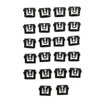 1965 - 1966 Mustang Fastback 22pc Window Rear Moldings Mounting Hardware